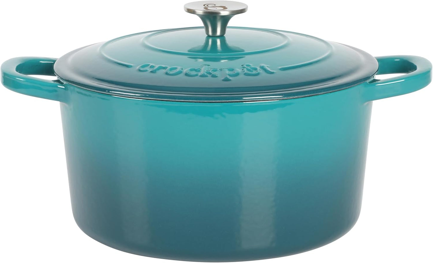 3 Quart Enameled Cast Iron Dutch Oven – Aqua - Curated Catalog X6