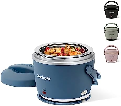 Electric Lunch Box Food Warmer 20oz – Faded Blue - Curated Catalog B4