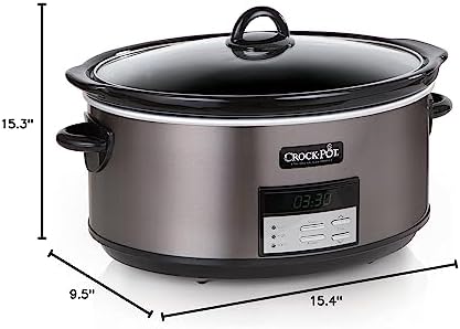 8 Quart Programmable Slow Cooker with Auto Warm - Curated Catalog A7