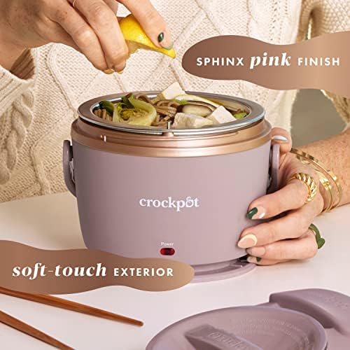 Electric Lunch Box Food Warmer 20oz – Blush Pink - Curated Catalog Y0