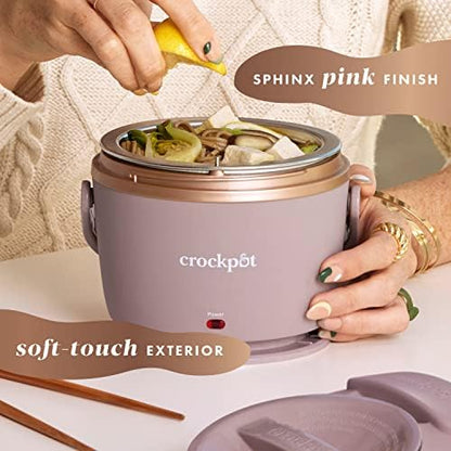 Electric Lunch Box Food Warmer 20oz – Blush Pink - Curated Catalog Y0