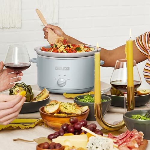 4.5 Quart Manual Slow Cooker – Macaroon Blue - Curated Catalog J7
