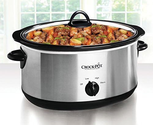 7 Quart Oval Manual Slow Cooker – Stainless Steel - Curated Catalog S1