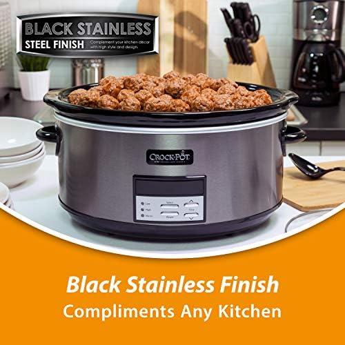 8 Quart Programmable Slow Cooker with Auto Warm - Curated Catalog A7