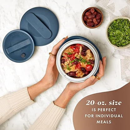 Electric Lunch Box Food Warmer 20oz – Faded Blue - Curated Catalog B4