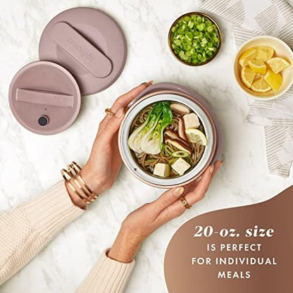 Electric Lunch Box Food Warmer 20oz – Blush Pink - Curated Catalog Y0