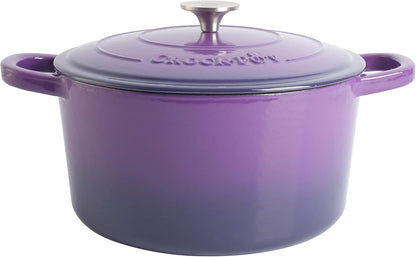 3 Quart Enameled Cast Iron Dutch Oven – Aqua - Curated Catalog X6