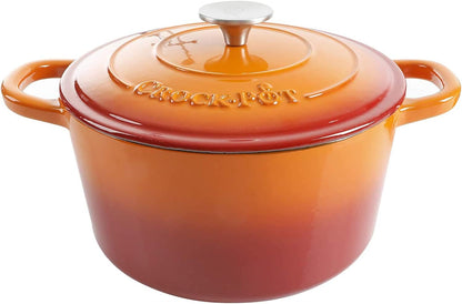 3 Quart Enameled Cast Iron Dutch Oven – Aqua - Curated Catalog H7