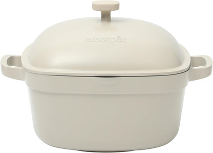3 Quart Enameled Cast Iron Dutch Oven – Aqua - Curated Catalog X6