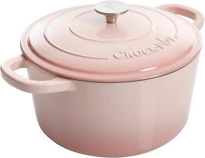 3 Quart Enameled Cast Iron Dutch Oven – Aqua - Curated Catalog X6