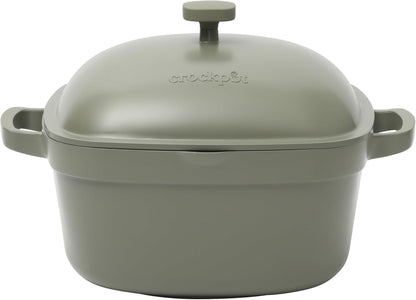 3 Quart Enameled Cast Iron Dutch Oven – Aqua - Curated Catalog X6